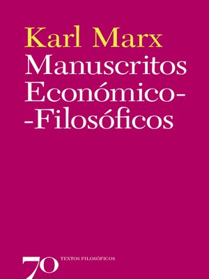 cover image of Manuscritos Económico-Filosóficos